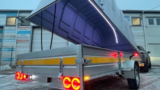 видео: Легковой прицеп ЛАВ 81012C 4.0 с шведской крышкой JAXAL картинка: Легковой прицеп ЛАВ 81012C 4.0 с шведской крышкой JAXAL