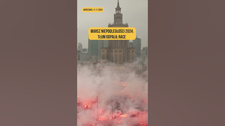 Ruszył Marsz Niepodległości. Zebrał się gigantyczny tłum. Przed startem odpalono race