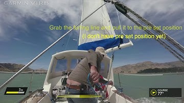 Reefing the furling headsail
