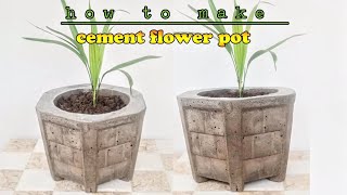 90 | how to make cement pot at home | cement craft ideas | @DKcrafting775