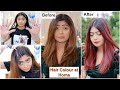 See the Results |  Colored my Hair at Home | ft. Loreal Paris Casting creme Gloss .
