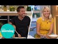 Gino makes holly laugh in the kitchen  this morning