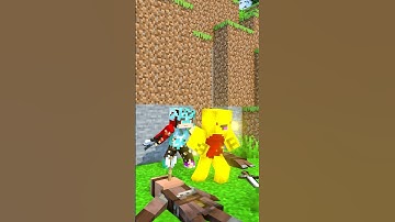 JJ and mikey : Fight side by side #minecraft #animation #shorts