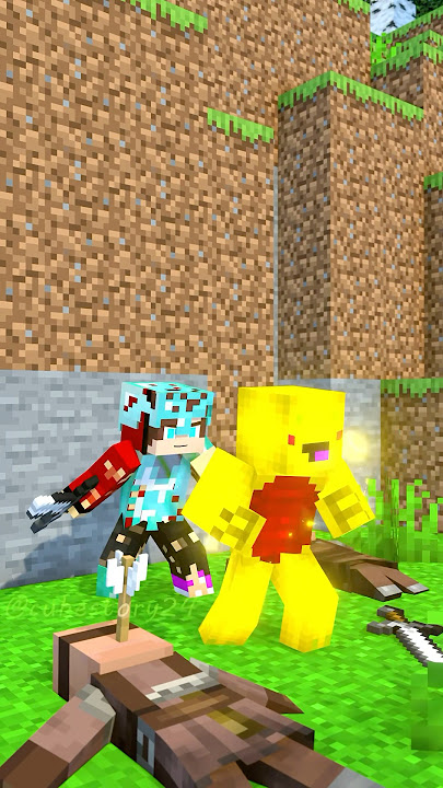 JJ and mikey : Fight side by side #minecraft #animation #shorts