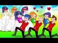 Princess Dress Up Rainbow Skirt & Wedding Dress - Hilarious Cartoon Compilation