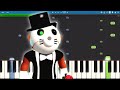 Felix theme  piano tutorial  piggy roblox