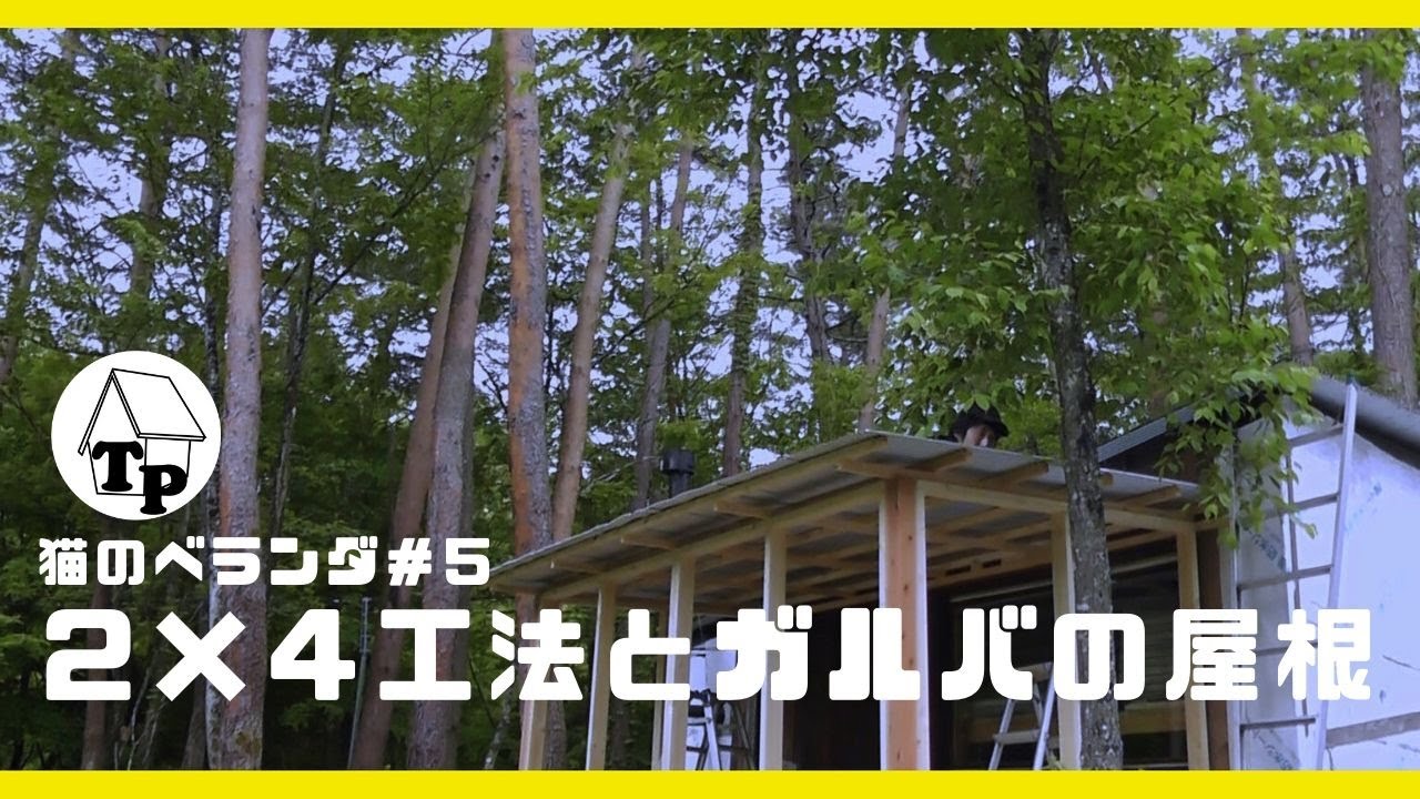 ２ ４工法の躯体作りとガルバリウム鋼板の屋根 ６年半経過の比較 Diyで小屋に ネコが出入りできるベランダ を増築したい Part 05 Youtube