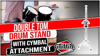 Griffin Double Tom Drum Cymbal Stand  Hardware Product Review and Demonstration TS300