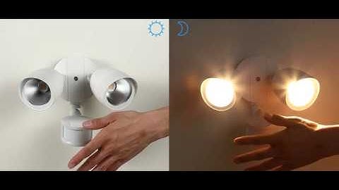 Motion-Activated LED Security Light / Easy to Install & Easy to Program