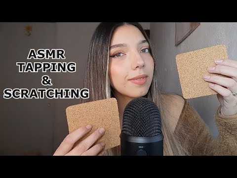 ASMR TAPPING & SCRATCHING CON CORCHO - RELAJATE CON ESTE NUEVO SONIDO| ALMENDRA ASMR