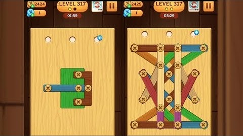Screw Puzzle: Wood Nut & Bolt - Level 317
