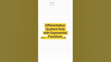 AP Calculus AB | CBSE Class 12 Maths | Differentiation: Quotient Rule with Exponential Functions