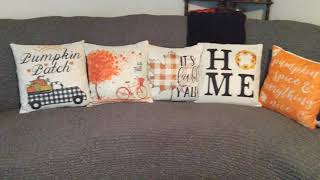 #short $1.65 Fall Pillow Covers from Amazon $13 for ALL