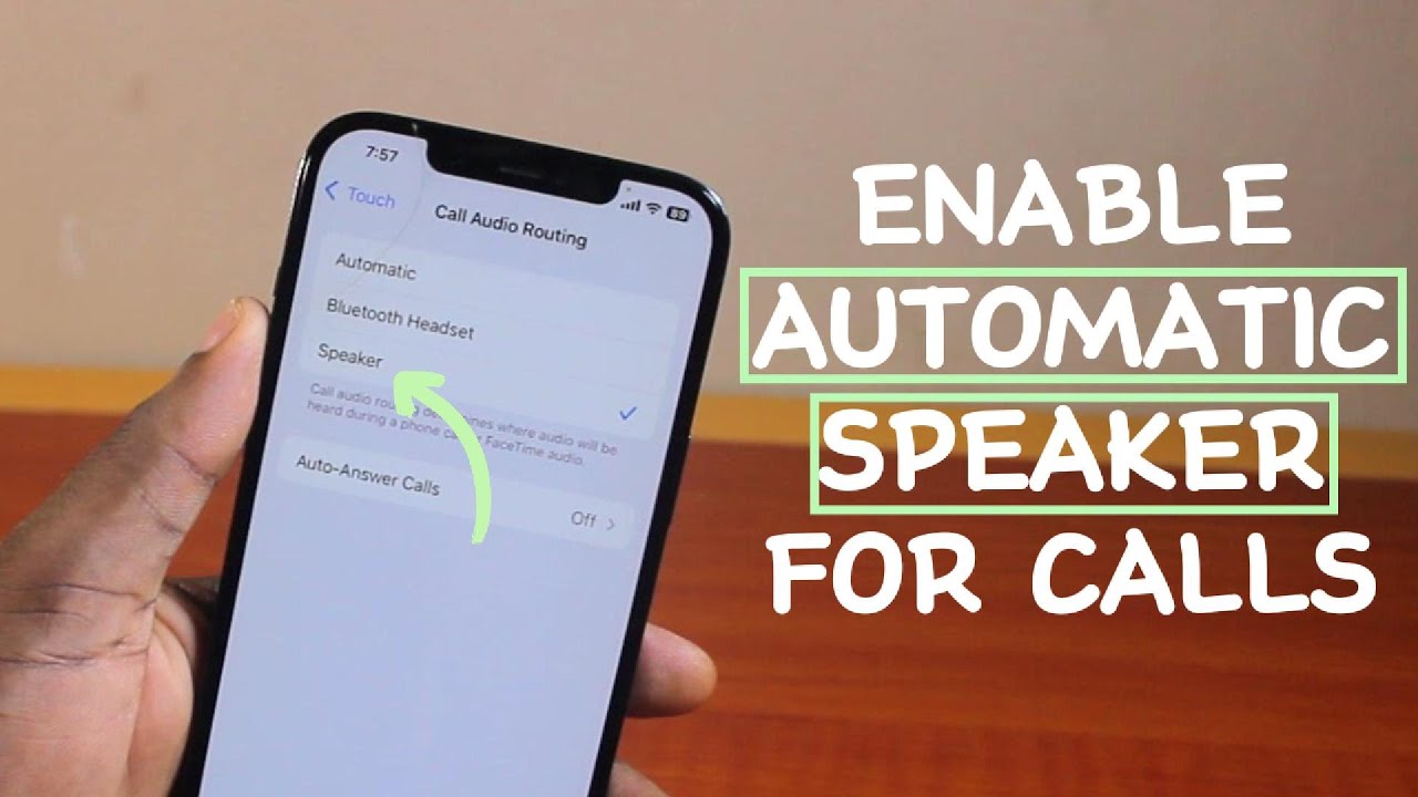 How to Enable Automatic Speaker for Calls on iPhone - YouTube