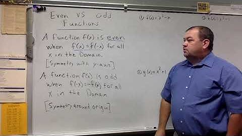 Even VS Odd Functions