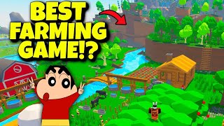 SHINCHAN and I Started Biggest FARM in ROBLOX FARMSTEAD with CHOP