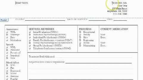 Best SOAP Note Template