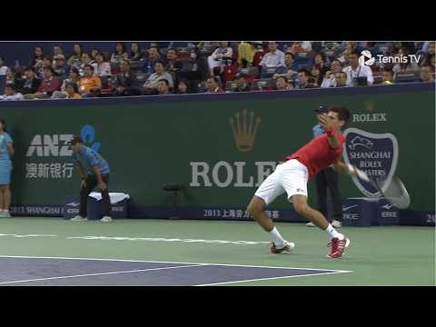 The strangest game of Novak Djokovic's career. He lost the control of his body (Shanghai 2013)