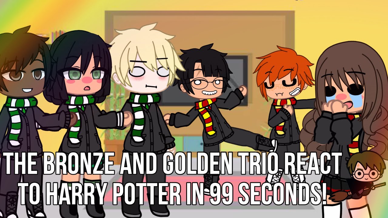 The Silver And Golden Trio React To Harry Potter In 99 seconds Its Aminah