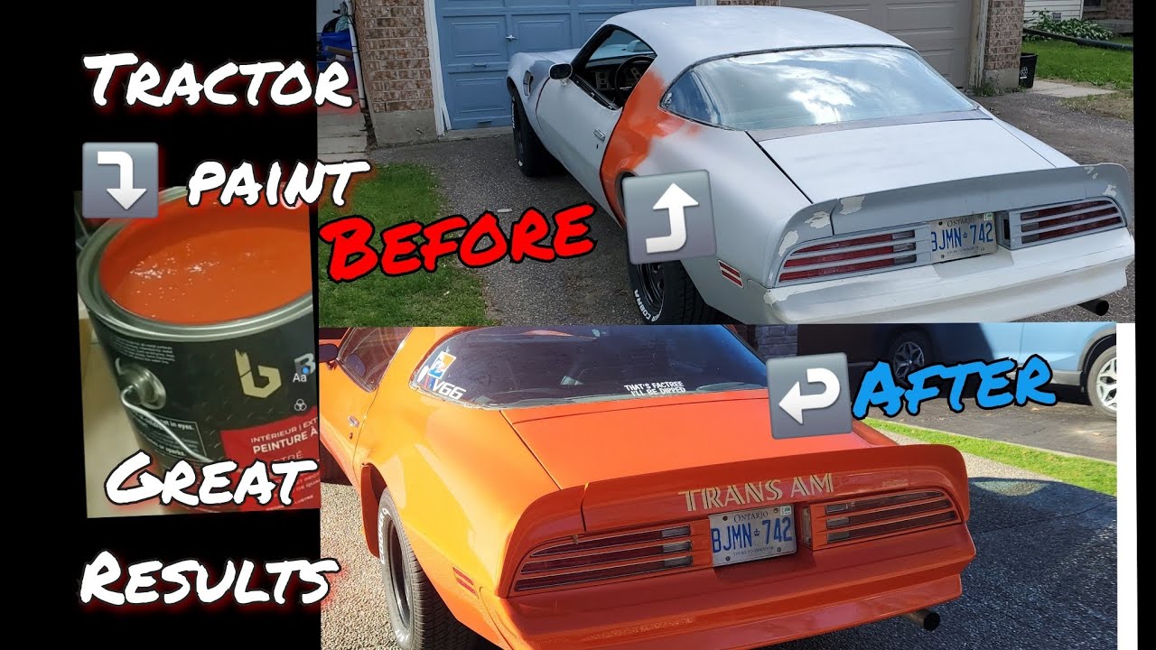 Trans Am Paint 1970s Pontiac Trans Am Budget paint job from start to finish. - YouTube