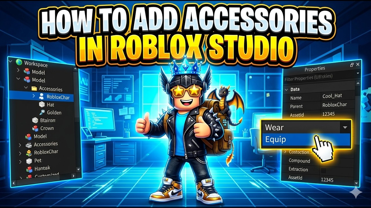 How to Add Accessories in Roblox Studio - 2026 Full Guide - YouTube