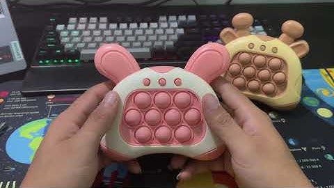 RABBIT Pop It Game Unboxing And Review 2024 - Satisfying electric game console Fast Push