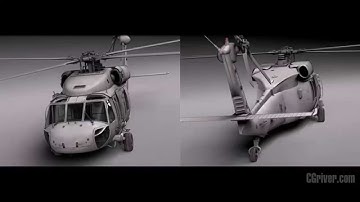 3D Model: Sikorsky UH-60a Black Hawk Helicopter - CGriver.com