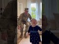Daddy Is BIG! Sweet Soldier Homecoming🇱🇷#viral #baby #family #army #usarmy #military #shorts #family