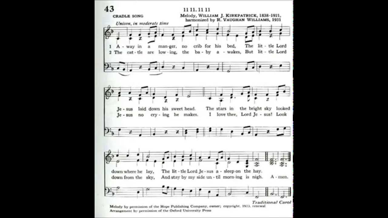 Away in a Manger (Cradle Song) YouTube