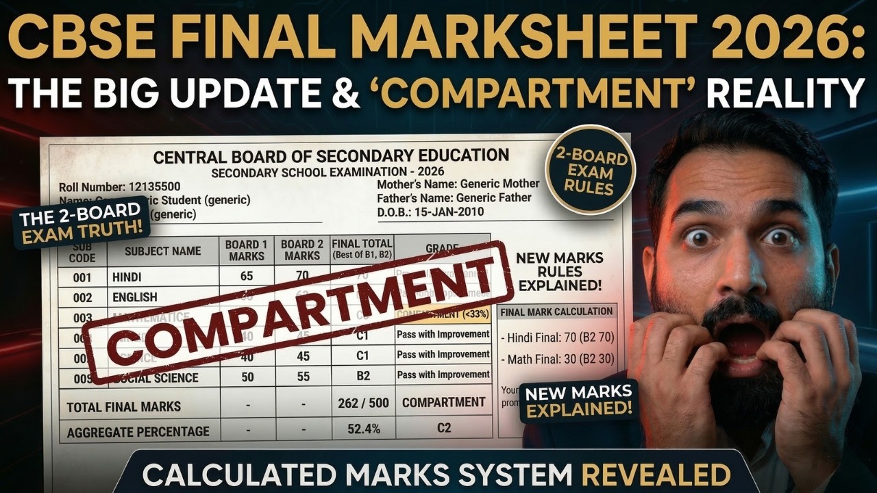TWO BOARD EXAM Marksheet का नया Rule? 😱 CBSE Class 10 Result 2026 ...