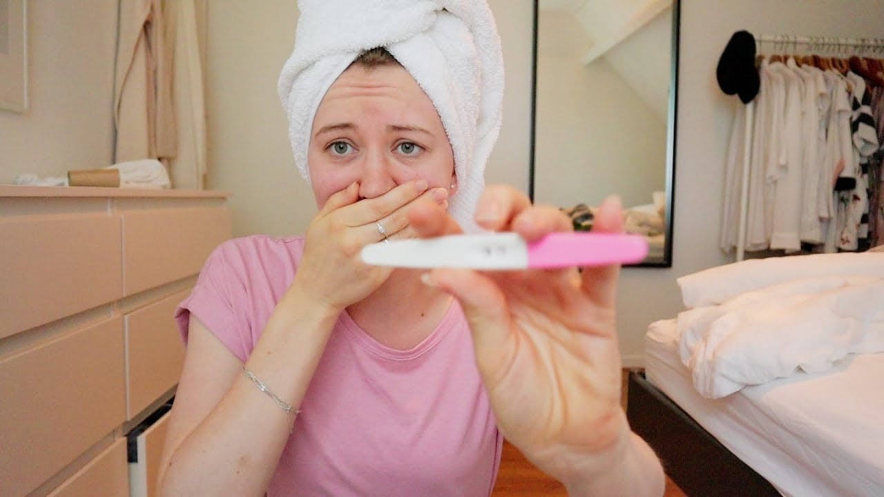 Zwangerschapstest doen Rauwe en eerlijke reactie Pelable YouTube