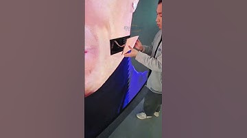 Can you see how curved it is? #ledvideowall #ledscreen #leddisplay #ledmodule #eagerled