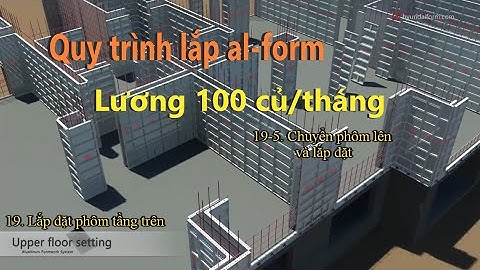Quy trình làm cốp pha nhôm(a-phôm 알폼) thu bạc tỷ, xây dựng công nghệ cao
