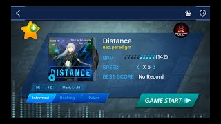 O2Jam - Music & Game (Gameplay) - Distance - nao.paradigm - 5 key, Hard, X5