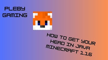 How to get your OWN HEAD in Minecraft Java 1.16 NO MODS (Not Clickbait)