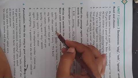 Class III English OPE Unit No. 01 Lecture No. 04