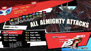Persona 5 Royal - All Severe Almighty Skills Damage Comparison