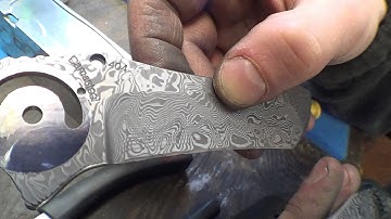 Polishing Damascus before etching - Erik talks about Damasteel