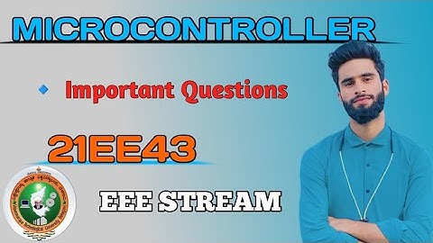 Microcontroller Important Questions Vtu 💯 |Passing Package Available