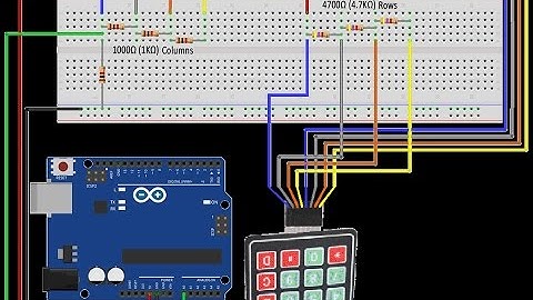 Reading 4x4 Membrane Keypad to Arduino with a Single Analog Input