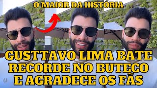 Gusttavo Lima faz AGRADECIMENTO aos fãs por RECORDE de público no Buteco em BH e PROMETE