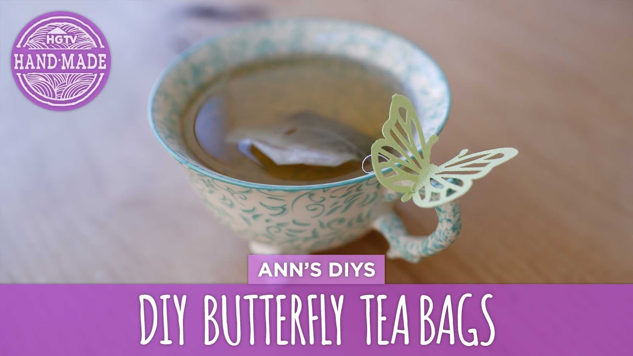 DIY Cute Butterfly Tea Bags HGTV Handmade YouTube