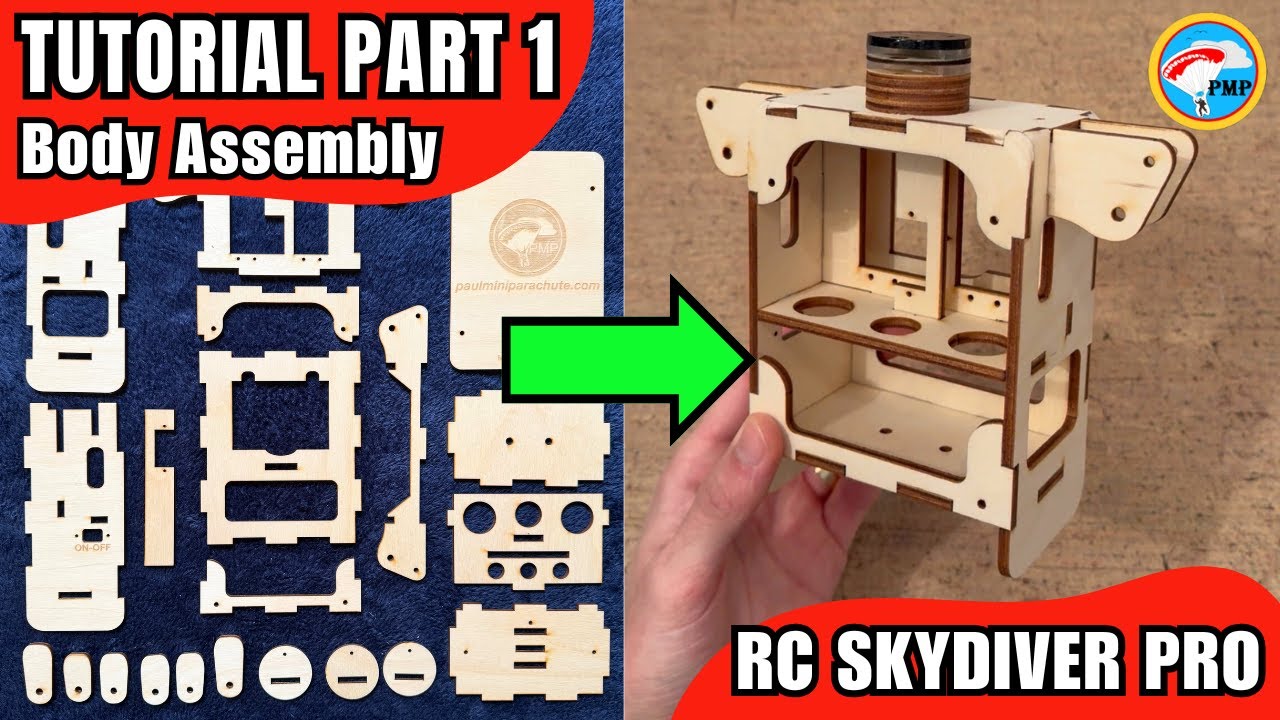 How To Build your RC Skydiver Pro | Tutorial Part 1 : Body Assembly | RC Plane & Hobby