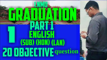 lnmu part 1 english objective question