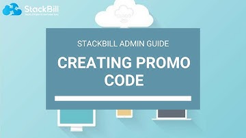 StackBill Cloud Management Portal - Creating promo code on stackbill