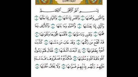 سوره الشمس بصوت الشيخ خالد القحطاني