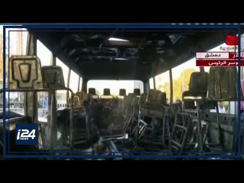 Explosion destroys army bus in Damascus