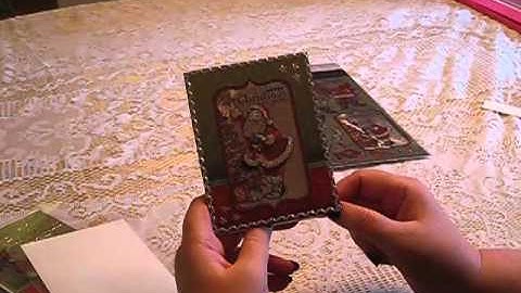 Jolly St. Nick Foil Papier Tole Card Toppers