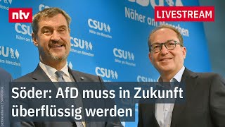 LIVE: Statements von Markus Söder und Alexander Dobrindt