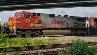 TRAINS CP and BNSF War Bonnet Haul Mixed Freight at Dorval